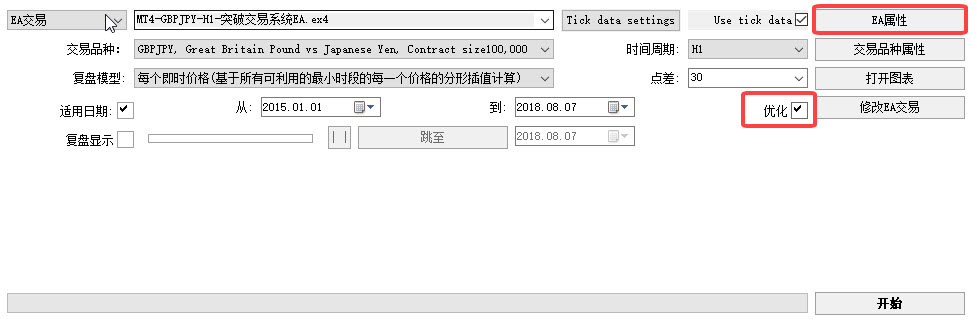 MT4 EA寻找最优参数的方法教程